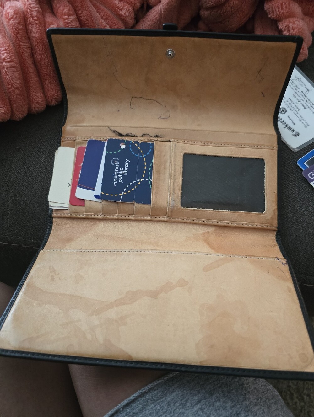 Coach Black Signature Jacquard Wallet with Silver Buckle - Picture 3 of 3